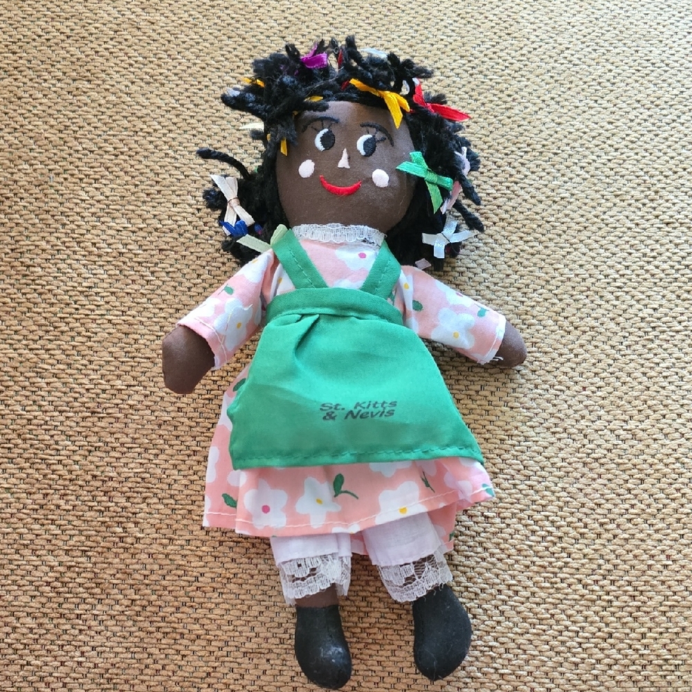 St. Kitts & Nevis Vintage Collectible Doll - EUC